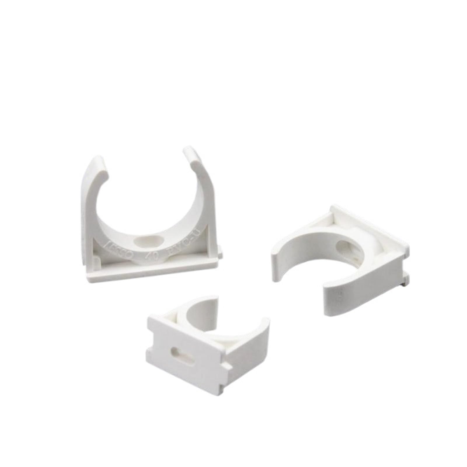 U de Fixation Collier de serrage en PVC for tuyaux en U 20/25/32/40/50 mm for raccords de tuyaux d'irrigation de jardin Bleu/blanc Épaississement(Blue 50mm,10PCS)