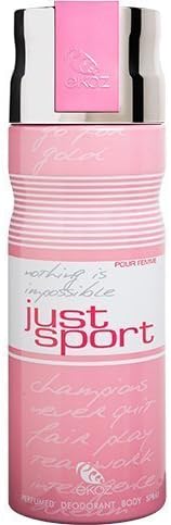 Ekoz Just Sport Pour Femme Deodorant Body Spray 200 mL