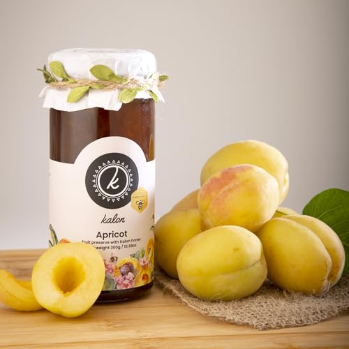 Image of KALON 100% Natural Apricot Preserved Honey | No Added Sugar and Preservatives - 300 gm