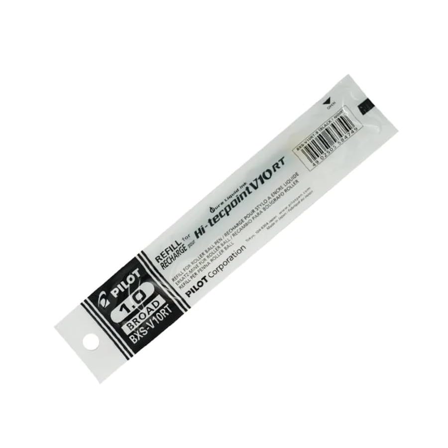 MADHAVI STATIONERS Pilot v10 RT Refill - 1.0mm Tip - Bold writing (Pack of 6) (Black ink)-image-39