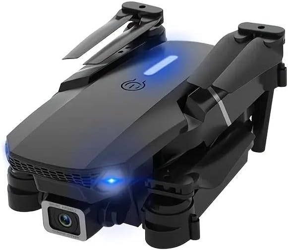 E88 RC Drone WIFI FPV Drone con cámara dual HD Altitud Hold RC Plegable Quadcopter Helicóptero Dron Juguete de regalo con 3 baterías regalos de