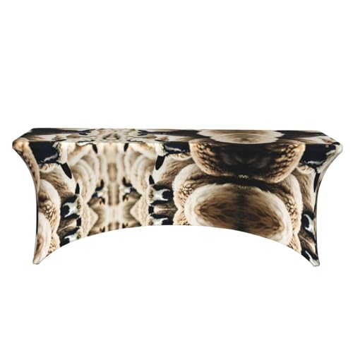 Housse table rectangulaire extensible 1,8 m élasthanne fête mariage - 3