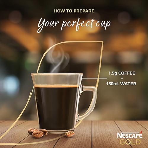 Image of NESCAFE Gold Instant Coffee Powder | Premium Imported Coffee | Freeze Dried | Rich & Smooth Taste | 50g, Jar