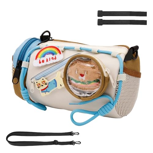 Genérico Bolsas de manillar para ciclismo | Bolsa de manillar 2L impermeable para ciclismo, bolsillo de almacenamiento multifunción para MTB carretera viaje al aire libre hombres mujeres