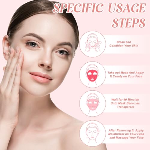 Collagen Maske Kollagen Mask - 4 Stück Kollagen Korean Skincare Gesichtsmaske, Collagen Face Maske Gesicht Overnight, Hydratisierende ÜBernachtmaske Anti-aging Gesichtsmaske