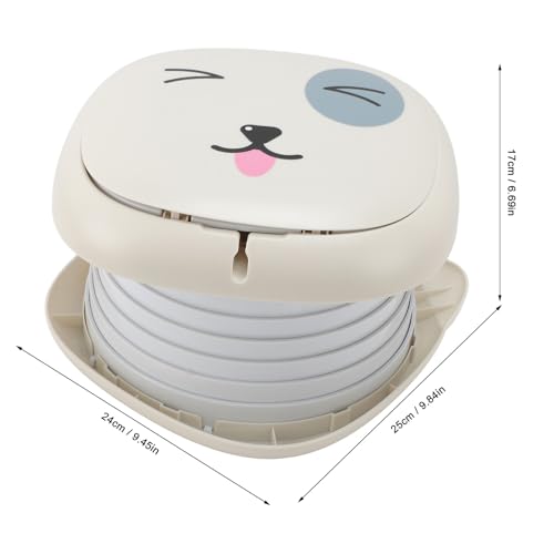 Image of TOPINCN Children Travel Toilet Seat, Portable Foldable Potty Seat with Storage Bag, for Car Driving Camping Travel Toddler Portable Potty Trainer (Grey)