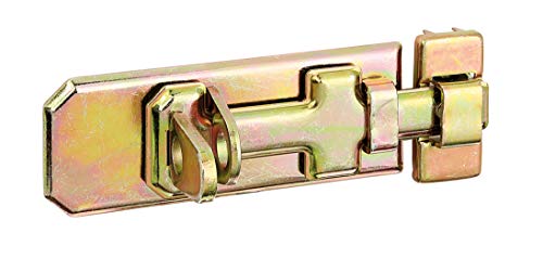 Oi - Cerrojo 156/K2Za/100 Mm En Oferta Alberts 123062 Cerrojo Porta-Candados De Seguridad | Con Maneta Plana Y Cerradero Fijado | Galvanizado, Pasivado Con Capa Gruesa | Pletina 100 X 40 Mm