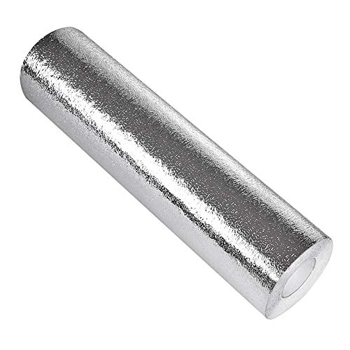 Preisvergleich Produktbild Gwolf Aluminium Folie Küchen Aluminium Folie Aufkleber Küchenfolie Selbstklebende Hitzebeständig Wasserdicht Fettdichte Tapete Küche Selbstklebend DIY Möbel Folie für Küchen, Schrank, Möbel, 40x300CM