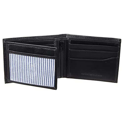Image of Tommy Hilfiger Men's Leather Orson RFID Bifold Wallet with Removable Passcase