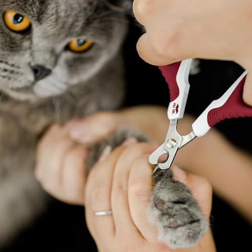 image for Mr. Pen Cat Nail Trimmer - Wine & White, Cat & Kitten, Small Dog Nail 