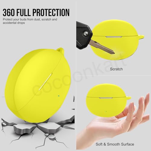 Image of Silicone Case Cover Compatible for OnePlus Buds 4 -Yellow