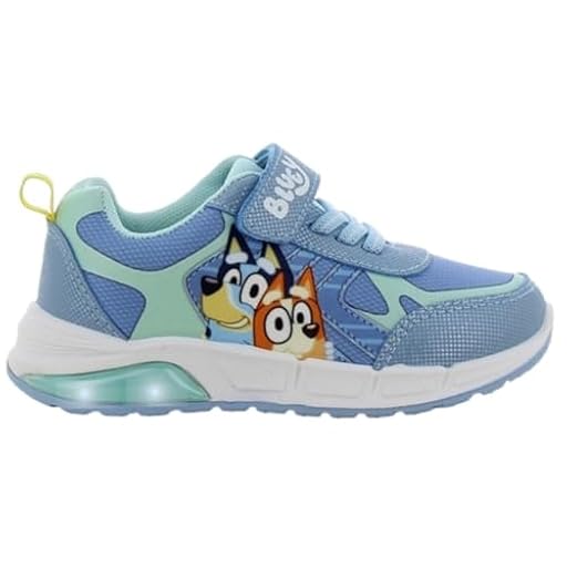 Leomil Bluey Zapatos Zapatos con Luces niños 26, Ideal para la Escuela y el Tiempo Libre, Azul | Ya disponible en tu tienda friki favorita! En mundofriki.es!