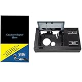 VHS-C to VHS Motorized Cassette Adapter - Tape Converter for Playback on Standard VHS Players. for JVC C-P7U CP6BKU C-P6U Panasonic PV-P1 VCA115 (Not Compatible with Hi8, 8mm, or Mini DV Tapes)