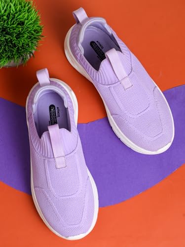Image of ATHCO Womens Wonder Running Shoes for Woman with Soft Flexible Memory Foam Women's Shoes for Walking Gym Training,Casual, Sports, Lightweight Lace up Athletics Slipon Running Shoes for Ladies & Girls