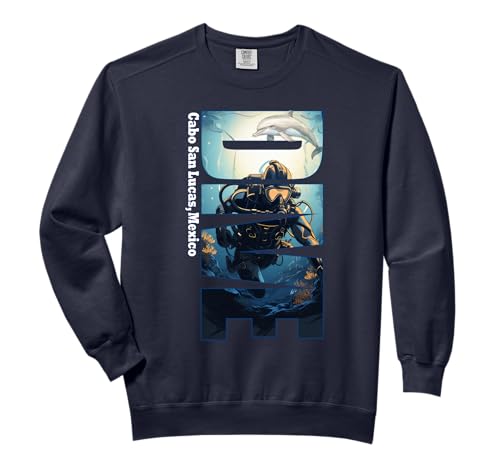 DIVE Cabo San Lucas SCUBA Diving Snorkeling Comfort Colors Adult Sweatshirt
