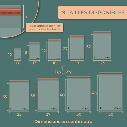 Sachet cellophane transparent 30x40 cm de qualité supérieure par PACKY - 6