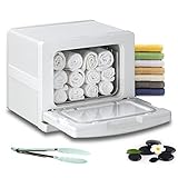 Kaptin 7L Hot Towel Warmer Medium Thermostatic Towel Warmer Towel Cabinet Professional Spa Hot Towel Warmer Suitable for Household or Personal (White)