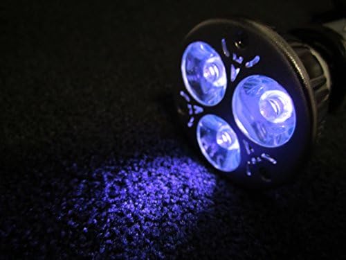 3 Watt UV Ultraviolet LED Light Bulb 385nm MR-16 Base Ac/dc 12 Volt Spotlight Great for Halloween Lighting!
