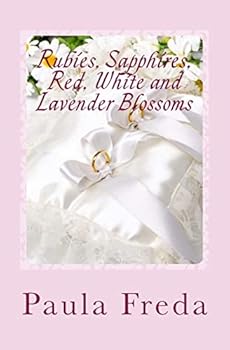 Paperback Rubies, Sapphires, Red, White and Lavender Blossoms Book