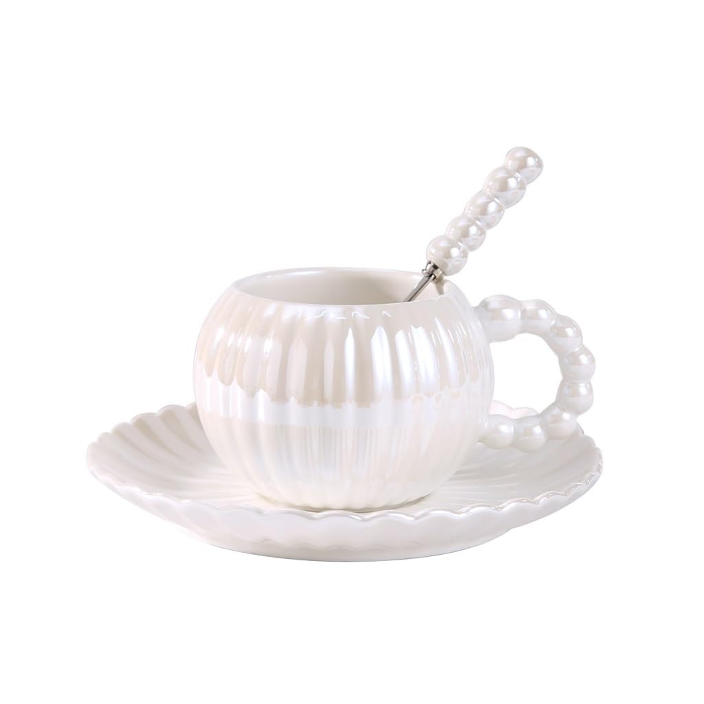 Tazza da caffèSet di tazza e piattino europeo lusso leggero(B)