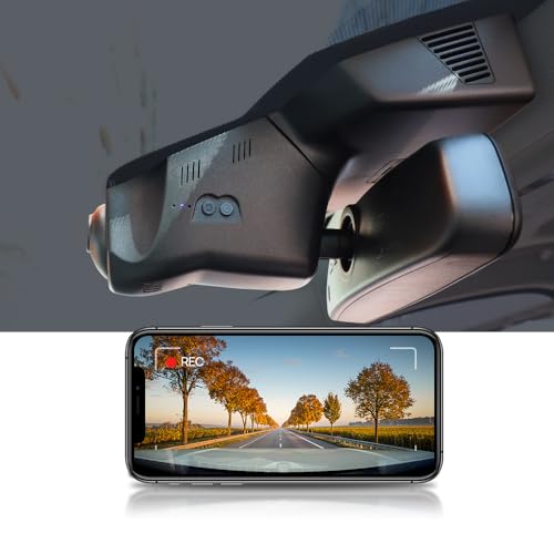 Image of Fitcamx Used 4K Dash Cam Suitable for 2017-2021 Jaguar F-Pace (Model 6053) 20d 25t 35t P250 P340 P400 X761, OEM Look, UHD 2160P Video, WiFi & APP, Loop Recording, G-Sensor, Plug& Play, NO SD Card