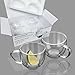 BNUNWISH Double Wall Glass Expresso Coffee Mugs Set Of 4 (7 OZ / 200 ML) Insulted Clear Cappuccino Coffee Mugs Tea Cups
