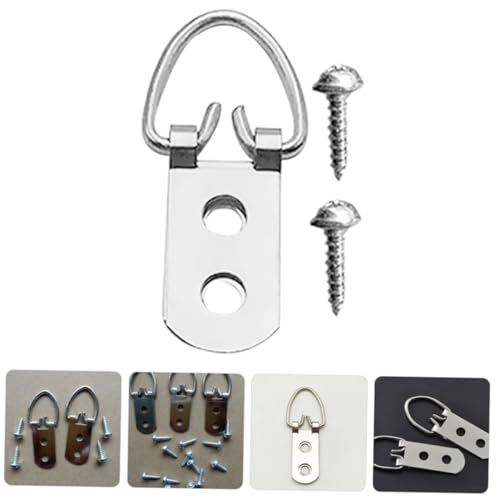 Image of ORFOFE 20Pcs Heavy Duty D Ring Picture Frame Hooks Kit Durable Hanging Hardware for Artwork Photos and More Versatile for Home Office Gallery Use
