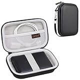 Canboc Hard Case for Anker PowerCore 13000 Portable Charger - Compact 13000mAh 2-Port Ultra Portable Phone Charger Power Bank, Mesh Pocket fits USB Cable, Black (Case Only)