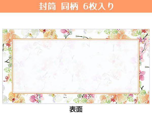 Amazon.co.jp: レターセット 胡蝶蘭 PD-635/EV-635 （19） 便箋2
