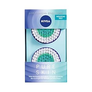 NIVEA Pure Skin Deep Cleansing borstelkop, opzetstuk voor de elektrische gezichtsreinigingsborstel, gezichtsreiniging…