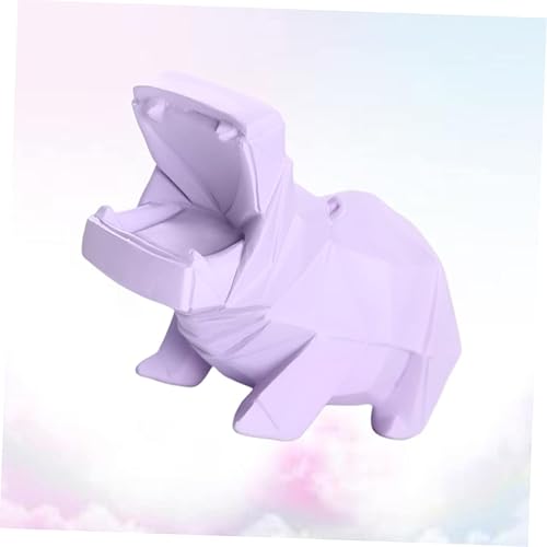 Miniatura 8 de HONMEET Alcancias para adultos, hucha para niños, hucha para niños, hipopótamo, moneda, zoológico, figuritas de animales, manualidades para adultos,