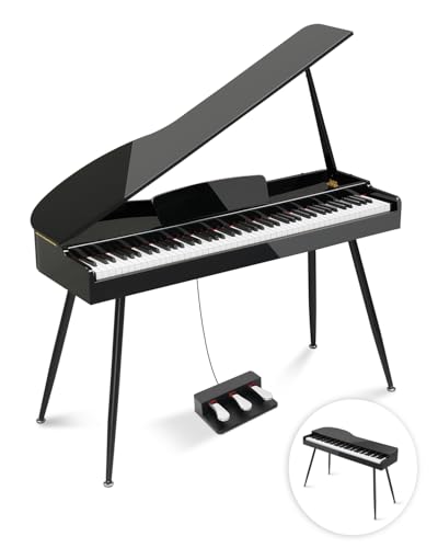 Ktaxon Grand Piano 88 Key Weighted Keyboard with High-Gloss Lacquer