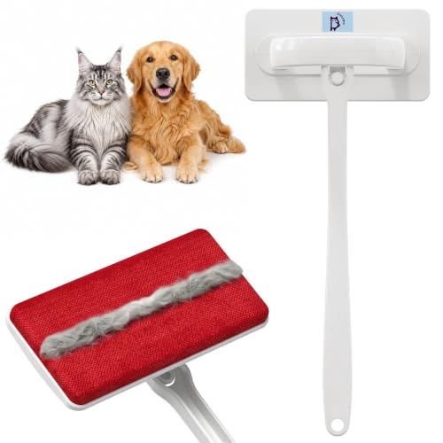 DELOMO Reusable Pet Hair Remover Brush for Furniture, Dog & Cat Fur Remover