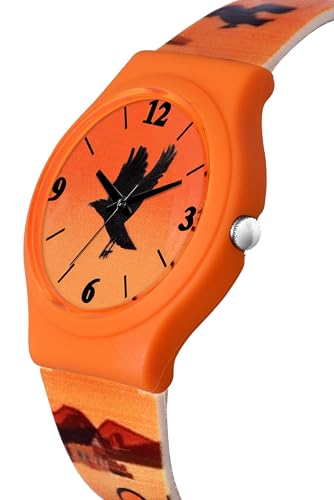 Image of Acnos Character Kid's Happy Colorful Water-Resistant Durable Watch for Boys Kids Boy with Fun Designs Adjustable Strap Positive Messages Watch for Kids