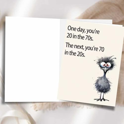 Funny 70th Birthday Card Gifts for Women Men, Happy 70th Birthday Decorations for Dad Mom, Cool Gifts for 70 Year Old Woman Man
