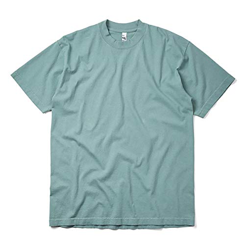 LOS ANGELES APPAREL ���T���[���X�A�p���� 1801GD 6.5oz �K�[�����g�_�C �N���[�l�b�NT�V���c MADE IN USA(S ATLANTIC GREEN�iMT�j)