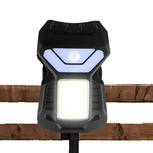 Luces solares para vallas con 3 modos de iluminación exterior inteligente