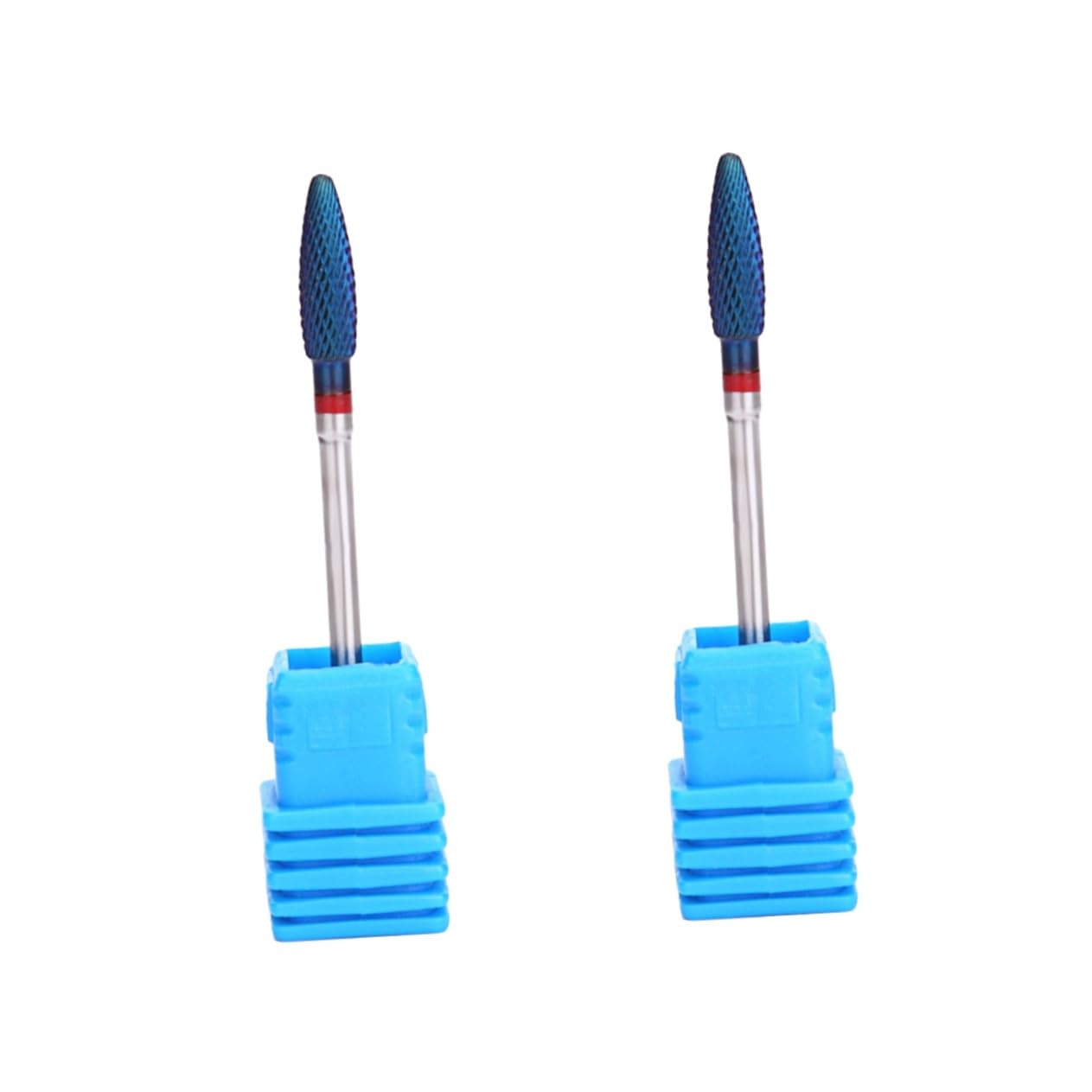 Healeved 2pezzi Punta Per Trapano Unghie Acciaio Tungsteno Strumento Di Lucidatura Per Nail Art Testa Di Macinazione Resistente e Compatta Per Unghie e Morta Per Manicure e Pedicure