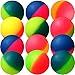 Bedwina Jumbo Super Bouncy Balls - (Pack of 12) 2.35 Inch Balls for Kids in Bright Assorted Multi Colors for Birthday Party Favors and Carnival Prizes in Bulk