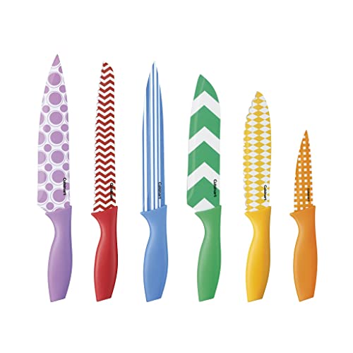 Cuisinart C55-12Pr1 12-Piece Printed Color Knife Set With Blade Guards, Multicolored #TOP2