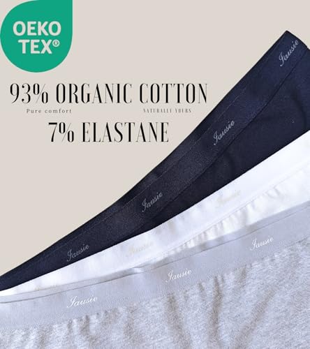 Womens Organic Cotton Boyshort Panties Underwear Teen Girls Sporty Boxer Briefs with Elastic Waistband3