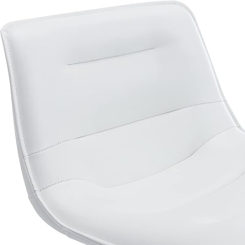 Miniatura 9 de Brage Living Taburete de bar ajustable moderno taburete de bar giratorio de piel sintética con respaldo silla de bar curvada sin brazos para cocina