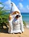 YYDGZG Middle Finger Figurine Decorations for Lawn Yard Balcony Porch Patio Home Ornaments Outdoor，Garden Statue Outdoor, Smoking Wizard Gnome, 5.9 Inch (Statue A)