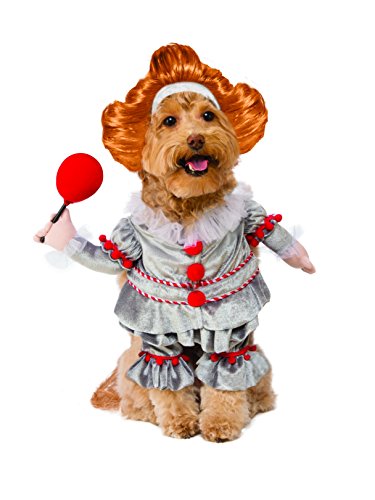 IT Movie: Pennywise Pet Costume for For Dogs or Cats by Rubies, Large