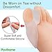 Povihome 8 Pack Bunion Cushion and Protector(1/2'' Thick), Bunion Pads, Bunion Corrector and Bunion Relief with Gel Shield, Treat Pain in Big Toe Joint, Realign Big Toe and Relieve Bunion Pain