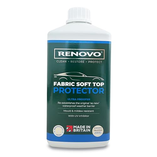 RENOVO BLACK SOFT TOP REVIVER KIT CLEANER - COLOUR - WATER & UV ULTRA PROOFER - Foto 2