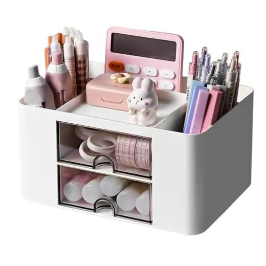 Organizador Multiuso Porta Maquiagem E Cosméticos Acessórios para Penteadeira Escritório Canetas Porta Treco