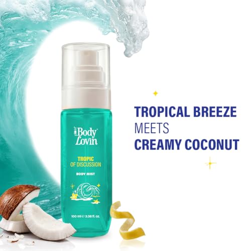 Image of Plum BodyLovin' Tropic Of Discussion Body Mist | Tropical Breeze Meets Creamy Coconut | Long-Lasting | Fresh Tropical Fragrance | With Notes Of Ozonic, Coconut & Gardenia |100 ml