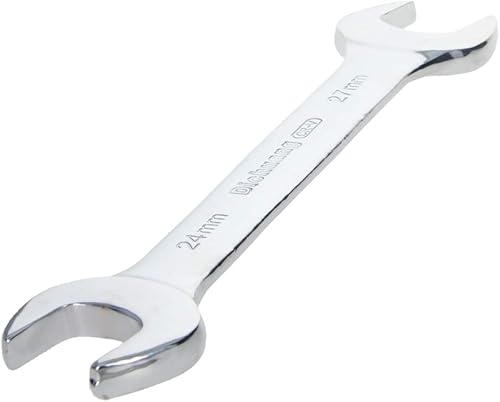 Utoolmart Llave de doble extremo abierto, llave métrica de 9.646in de longitud, herramienta de reparación de llave de 0.945in x 1.063in, CR-V,