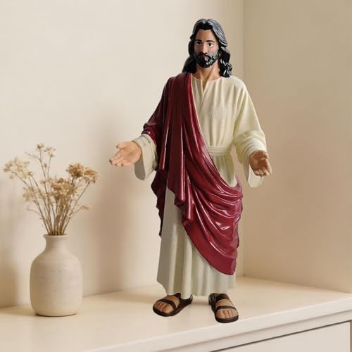 Statue Jésus de Jardin Décoration Religieuse Sacrée Sacré-Cœur - 4